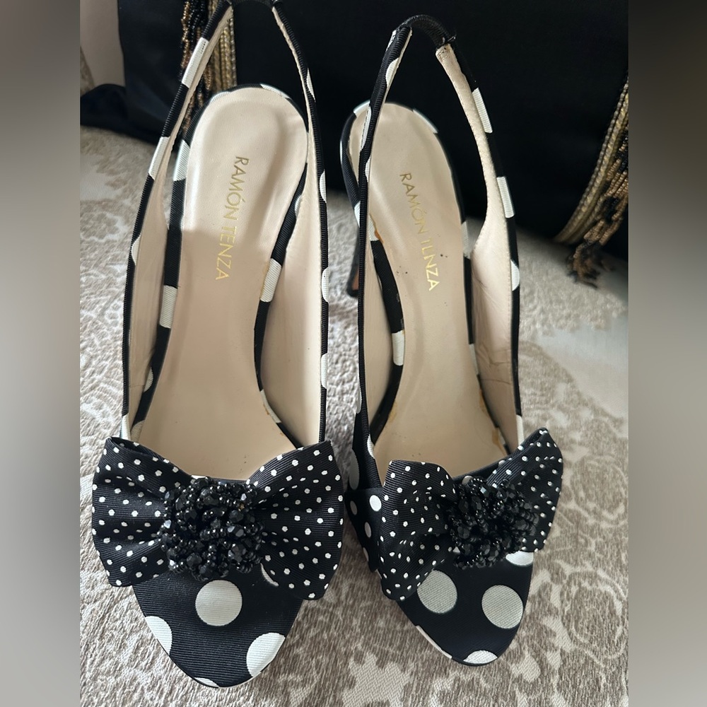 Ramon Tenza polka dots sandals